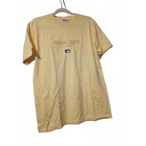 Natural Bridge Kentucky Yellow Men's T-Shirt Size Medium